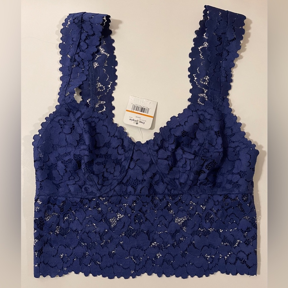 Free People Marine Lace Bralette